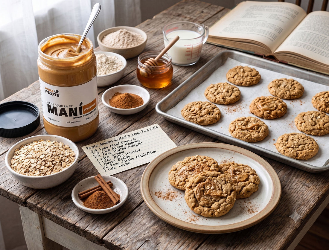 Galletas de avena y pasas altas en proteína, receta con proteína whey/ISO Pura Prote