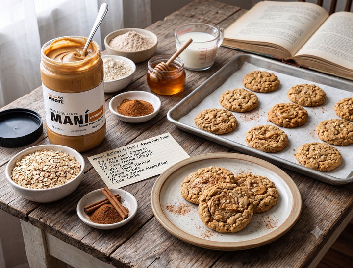 Galletas de avena y pasas altas en proteína, receta con proteína whey/ISO Pura Prote