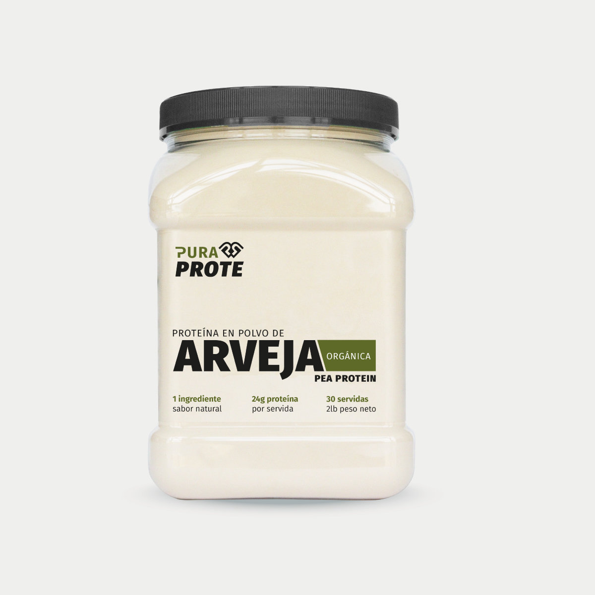 Proteína de Arveja Orgánica Pura Prote 2 libras, vista frontal