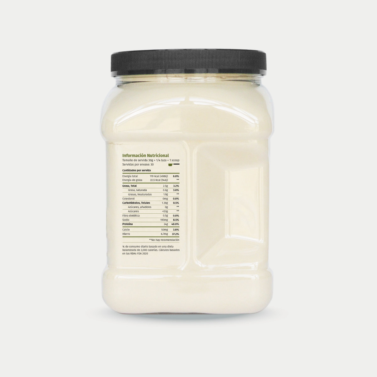 2026_Arveja2lb_Web_Lateral2 » Pura Prote Colombia Proteína de Arveja Orgánica Pura Prote 2 libras, vista lateral